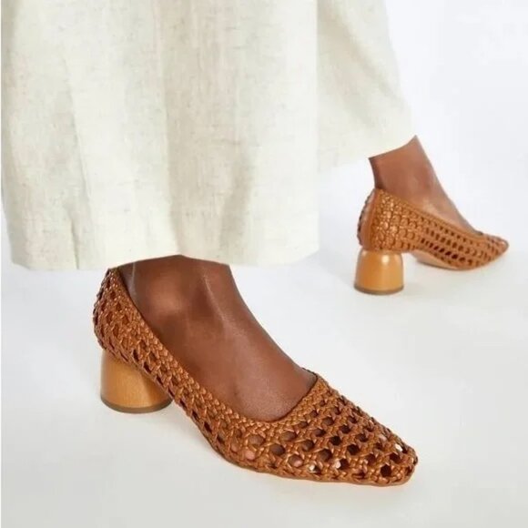 NWOT Allura Woven Pump in Camel size 8.5 - Picture 6 of 7